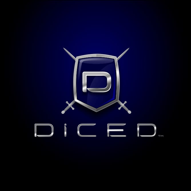 Diced logo designed by MalbarDesign, USA
