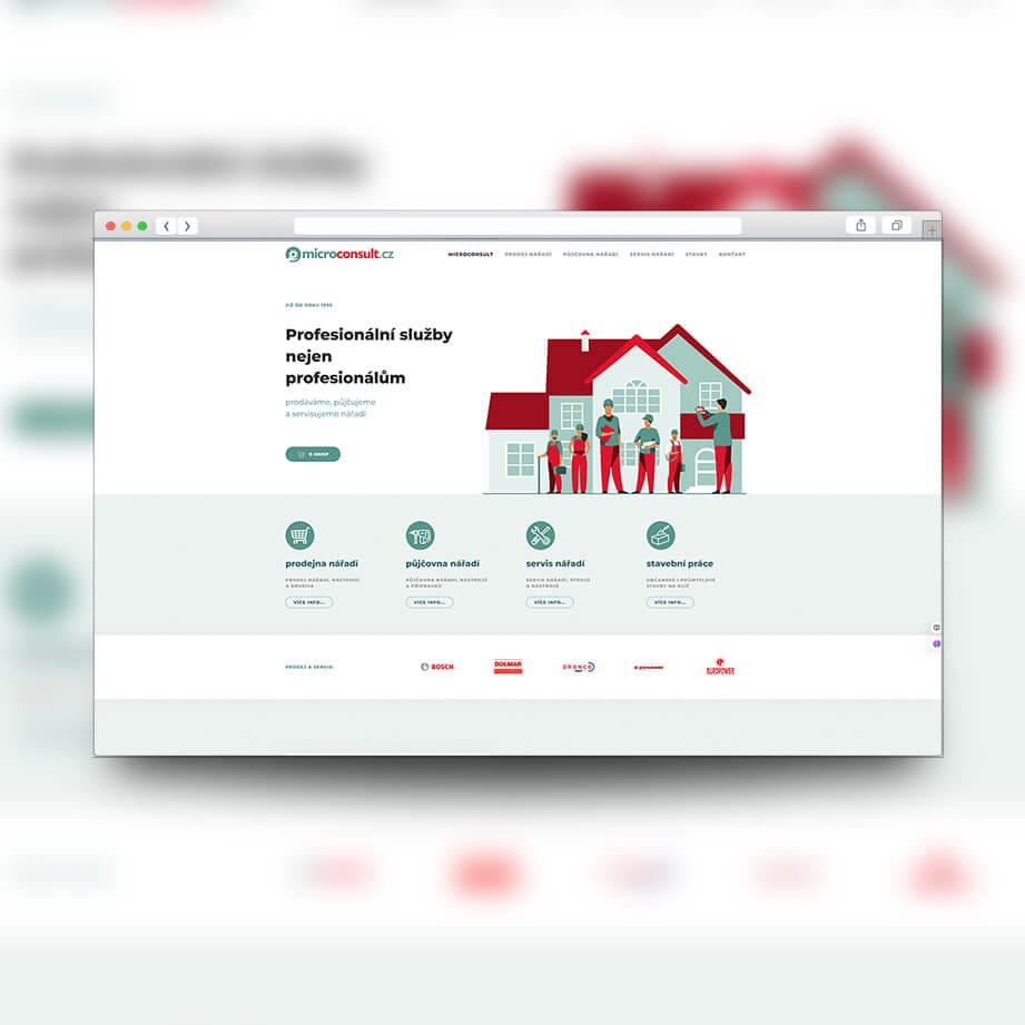 Microconsult.cz website designed by MalbarDesign