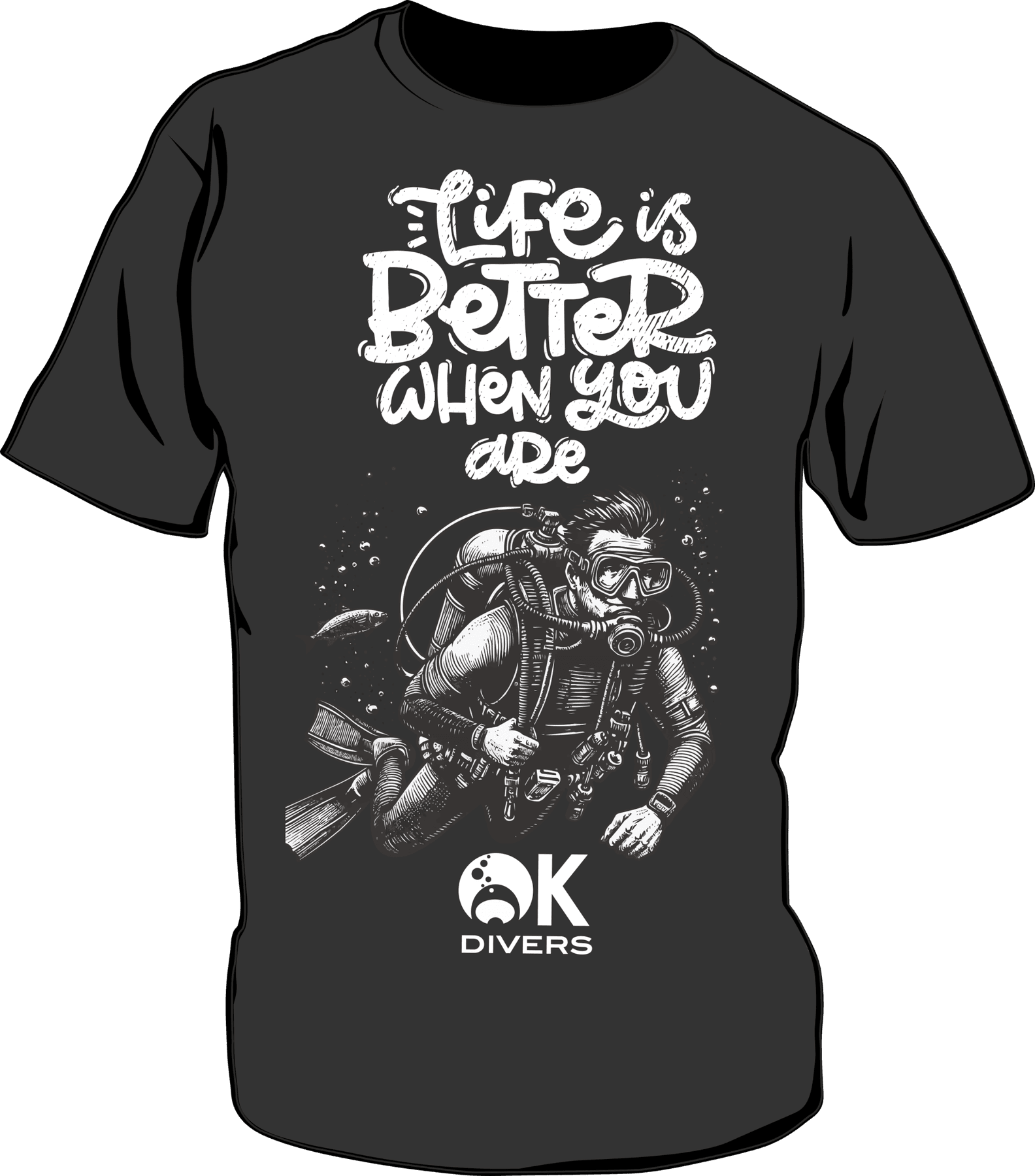 OK Divers annual T-shirt collection design