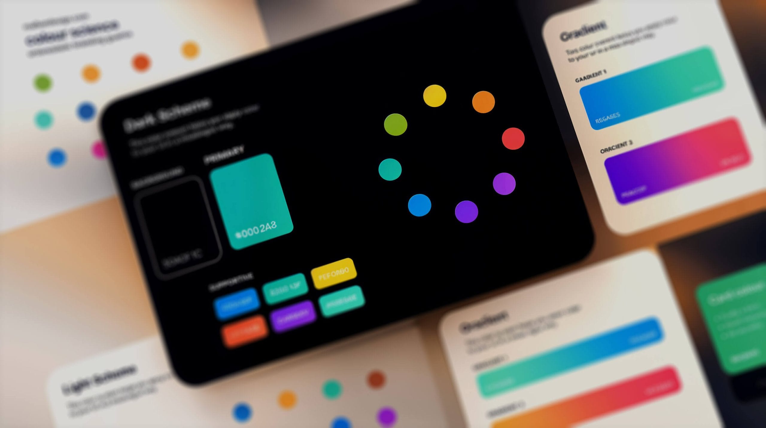 Brand colour palette built with the 60-30-10 rule