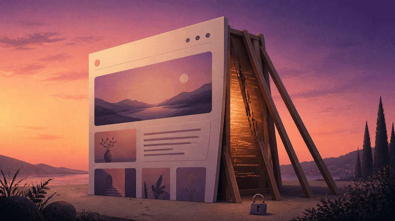Vibe code your website: illustration for the MalbarDesign guide