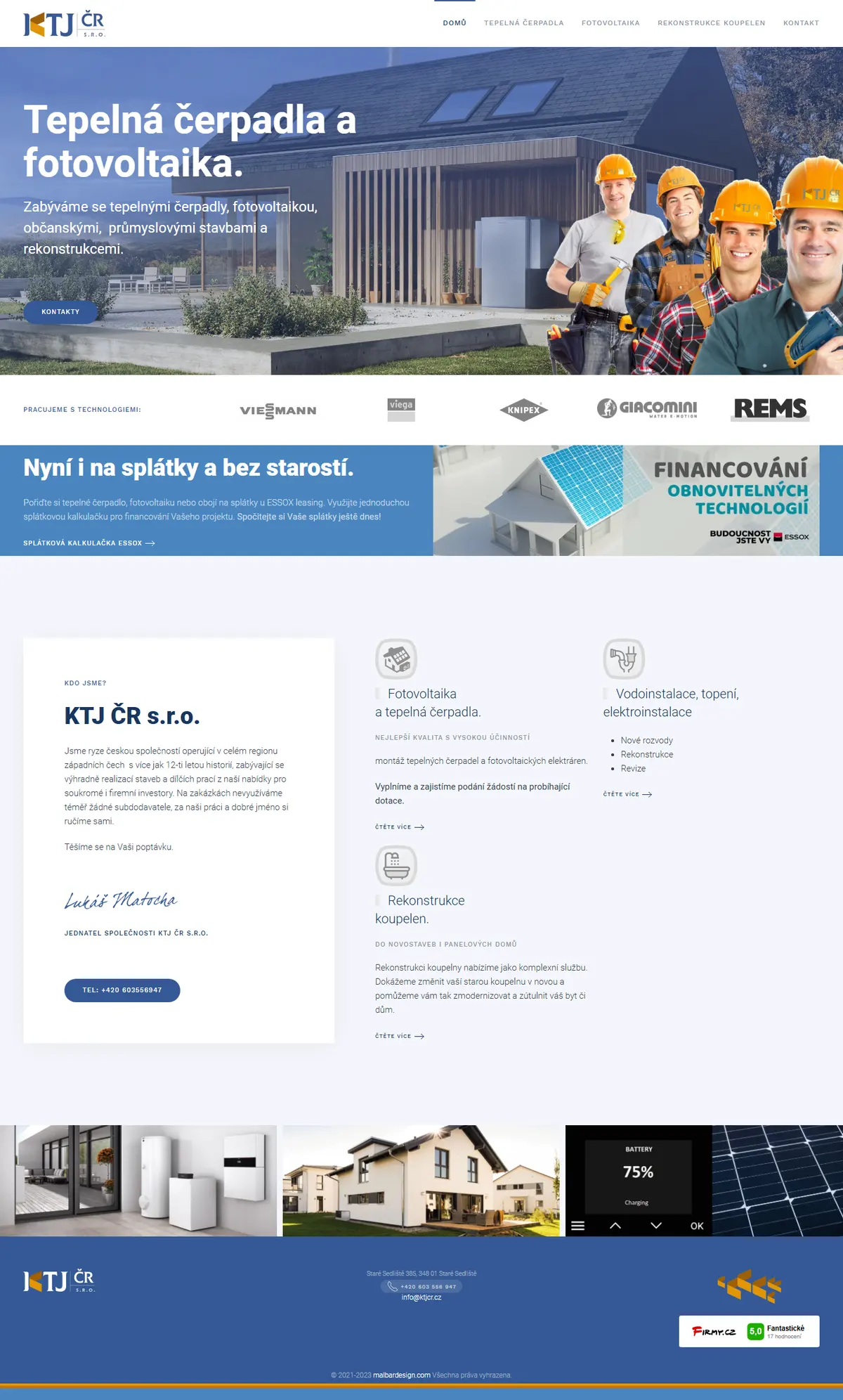 AlternativniTopeni.cz website designed by MalbarDesign, full page