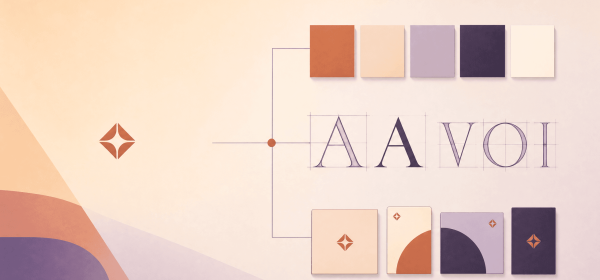 Just a logo is the wrong ask — a single lonely icon versus a full connected brand system of palette, type and applications