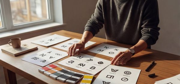 brand identity design process by malbardesign