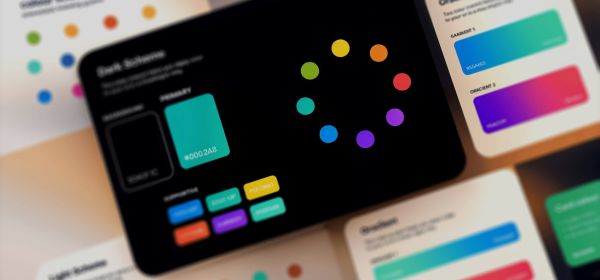 Brand colour palette built with the 60-30-10 rule